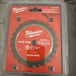 New Milwaukee 48-40-4062 Steel Pipe Cutting Blade for M18 FUEL 1/2"-1" 