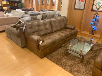 ready leather sofa loveseat $39 down