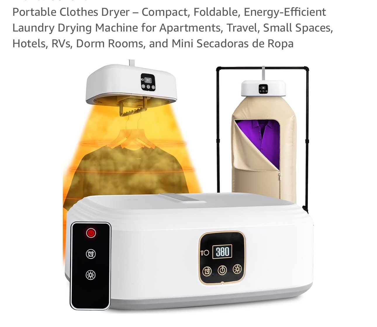 Portable Clothes Dryer, New