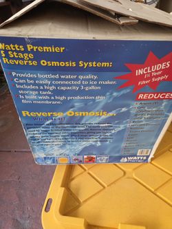 Watts Premier 5 Stage Reverse Osmosis System