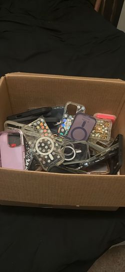 a bunch of brand new iphone 16 pro cases