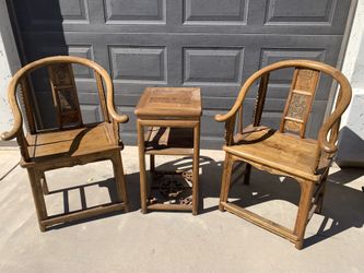 Chinese Chair and Table Set