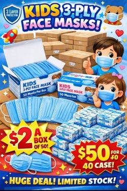 3 Ply Children Disposable Facemask