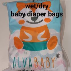 NEW 2 pack wet/dry baby diaper bags $5 FIRM