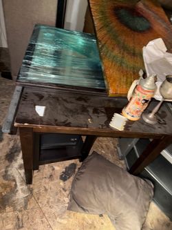 Free!! Couch dresser wine holder end tables and table and chairs