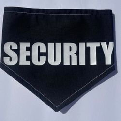 Security Dog Bandana | Cat Bandana 
