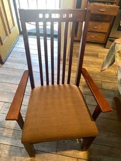 6 dining chairs - wood