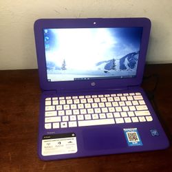 Purple HP 11.6” Laptop Computer; Intel, 4 GB RAM, Windows 10 