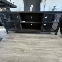 Wood Entertainment Stand 