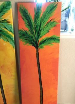 Palm tree painting