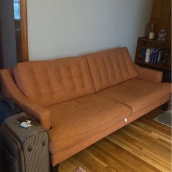 FREE 3 Seat Orange Couch 