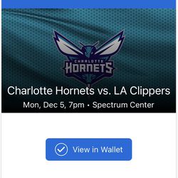 X2 NBA Basketball Game Tickets Hornet vs Clippers Thumbnail