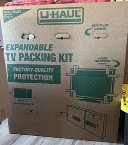 6 x Tv Moving Boxes U Haul