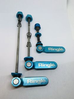 Ringle Twister Titanium Skewer Set 3DV MTB Turquoise Anodized Vintage