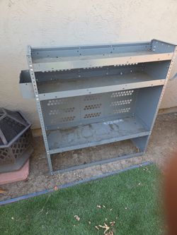 Two work van shelves