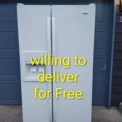 Whirlpool  Side By Side Refrigerator 21 Cuft(size 33" w 66" H
