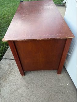 Wood entertainment center