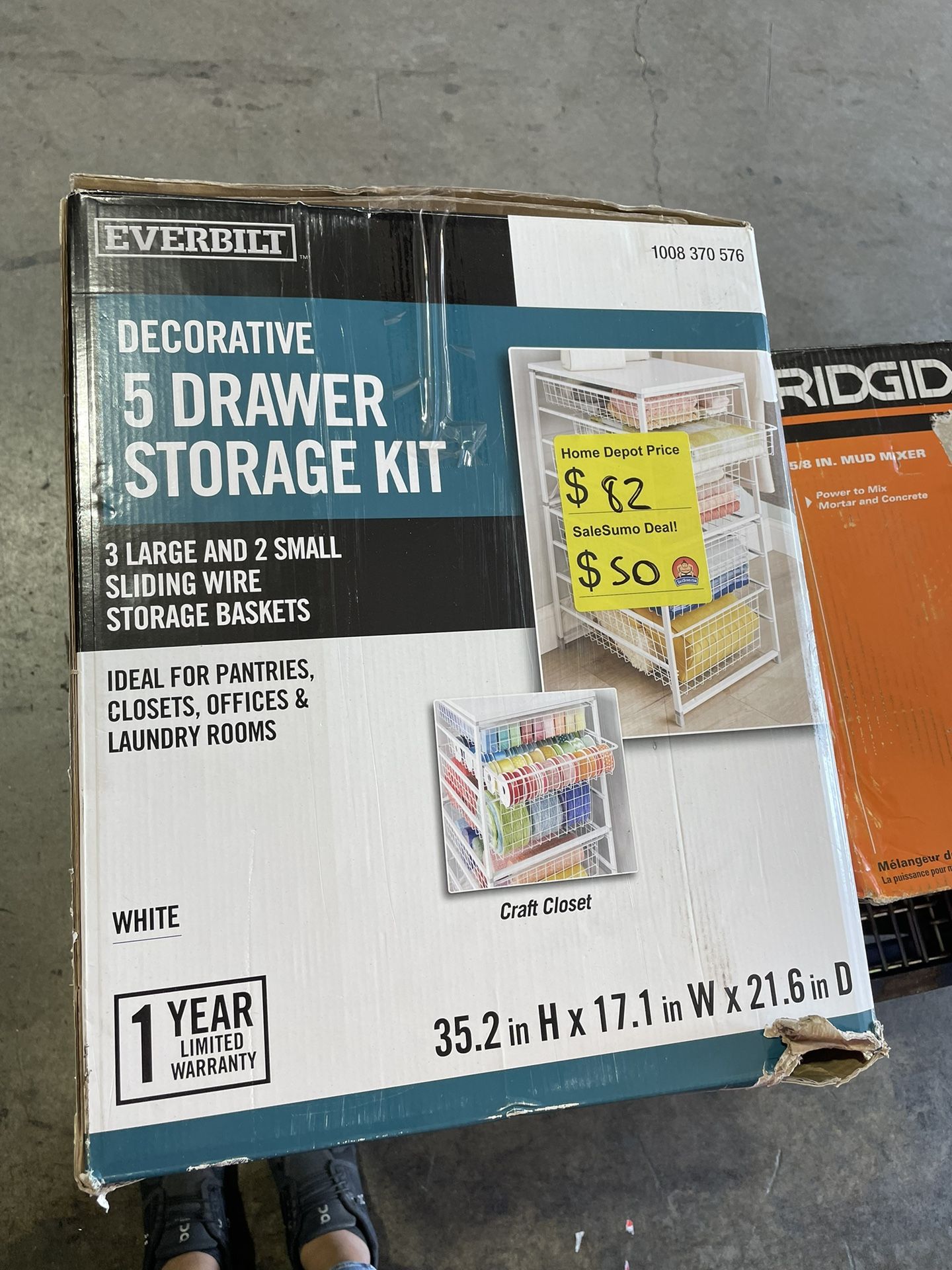 SaleSumo DECORATIVE 5 DRAWER STORAGE KIT*