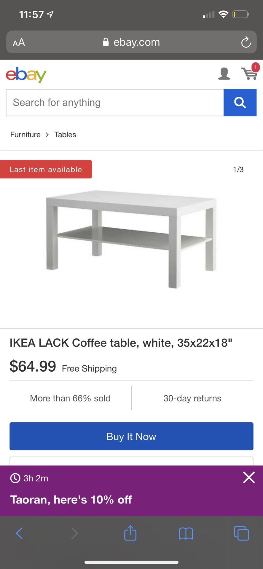 ikea lack coffee table