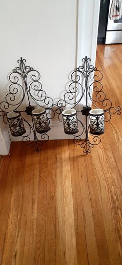 Metal candle holders