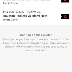 Rockets Tickets 