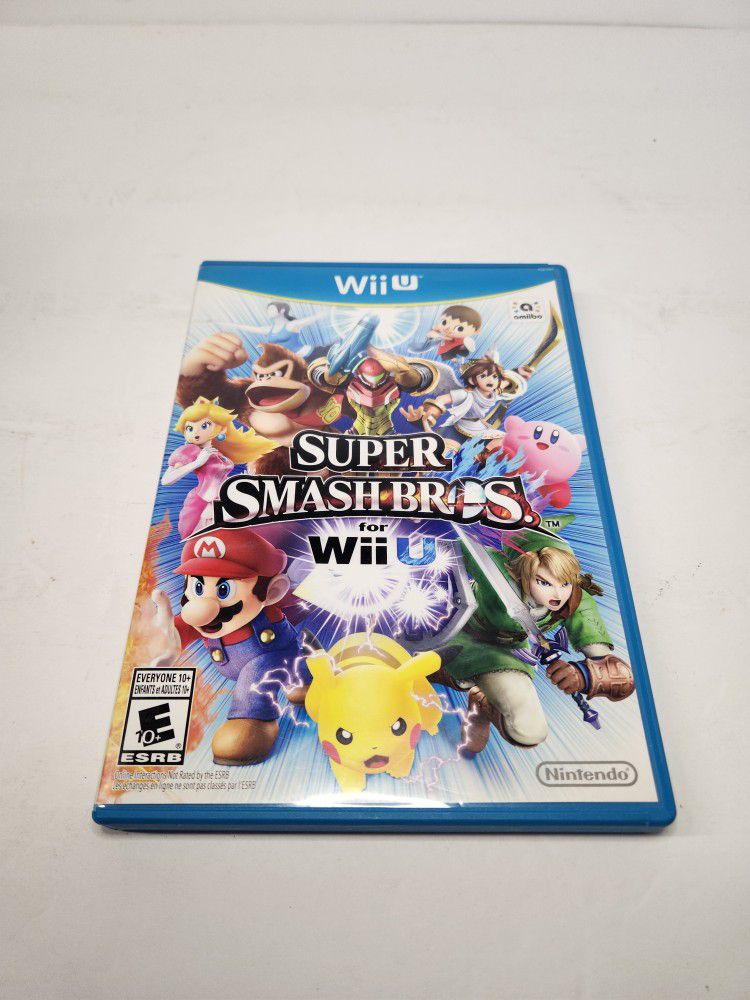 Super Smash Bros., Nintendo Wii U, COMPLETE TESTED Video Game, Mario Pokemon