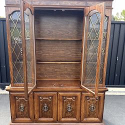 Lighted Hutch Cabinet