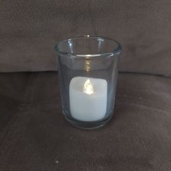 48 Glass Tea Light Holders, With 60 Battery Operated Tea Lights