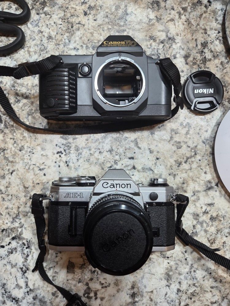 Vintage Canon Cameras + Lens