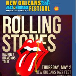 Rolling Stones Jazz Fest Tickets 