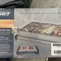 Oster triple station buffet cheap server