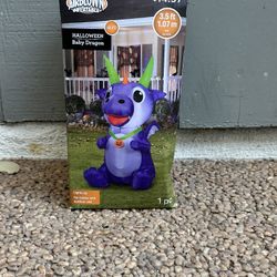 Halloween Yard Inflatable Baby Dragon