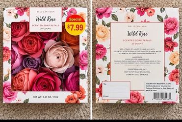 Belle Maison Wild Rose Scented Soap Petals