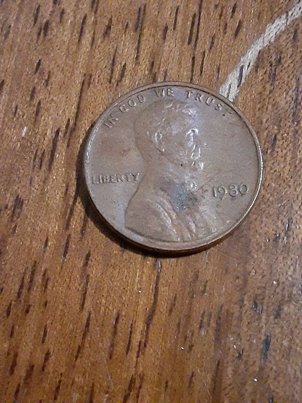 1980 Penny No Mint Mark/Errors