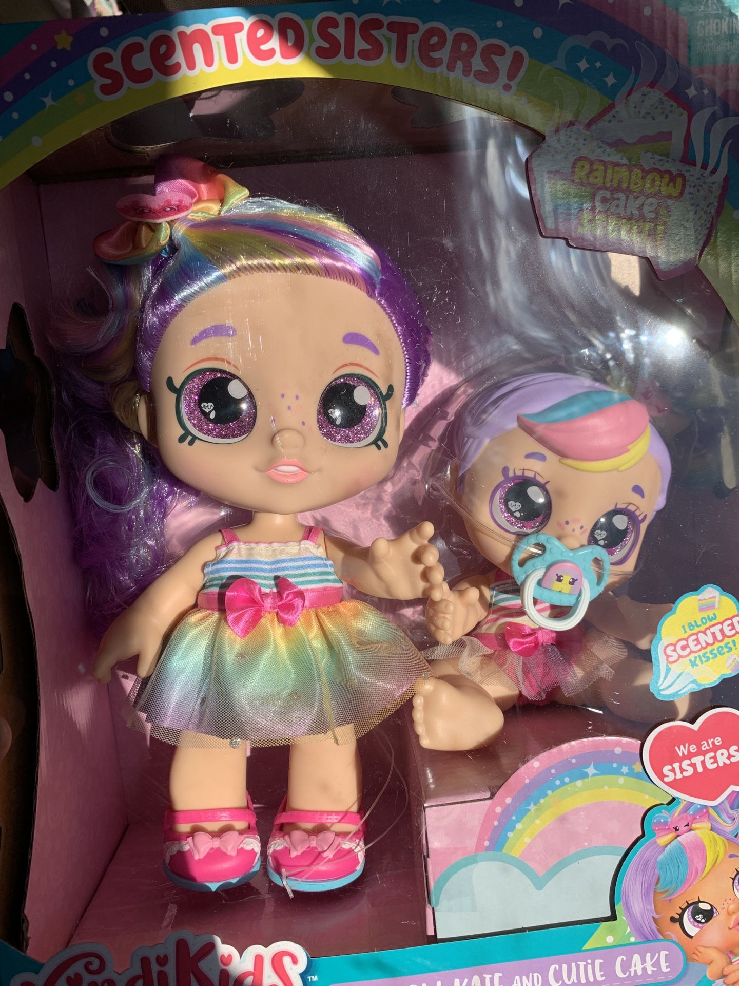 New KindiKids Rainbow Kate And Cutie Cake Sisters