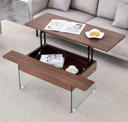48.5-inch Lift-Top Coffee Table Color: Dark Brown