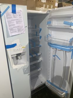New scratch & dent Kenmore 33in. Side by side doors fridge with 6 months warranty