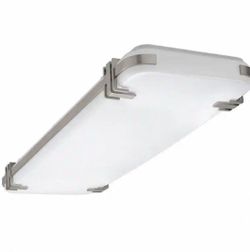 Used Hampton Bay Mission Industrial 48 in. x 15 in. Brushed Nickel Fixture