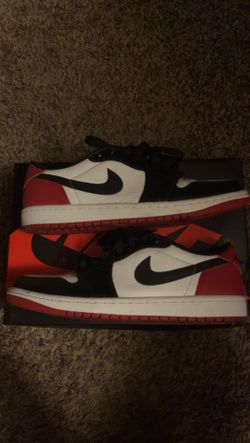 Jordan 1 Low Black Toe