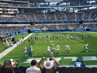 Chargers vs 49ers and Rams preseason games section 101