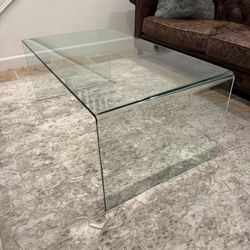 Glass Coffe Table And Side Tables