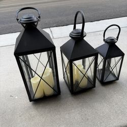 Lanterns and Electric Candles $150 OBO