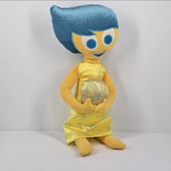 Disney Pixar Inside Out Joy Holographic Orb Plush Doll Stuffed Toy 15" Girl