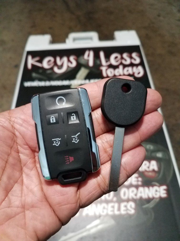 $100 in Upland Right Now | 2013-22 Chevrolet Chevy GMC Remote & Key Combo Set Copy (Tahoe, Yukon,  & Suburban)