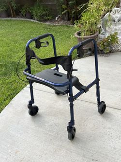 4 Wheels Walker With Seat And Brakes