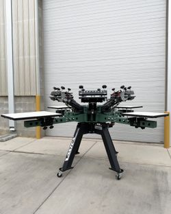 VASTEX V-2000 HD 6 COLOR 4 STATION SCREEN PRINT PRESS