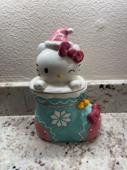 Hello Kitty Christmas Stocking Cookie Jar