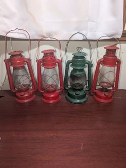 Lot of 4 vintage lanterns