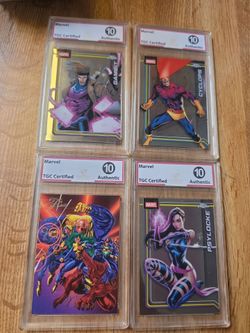 Marvel cards graded