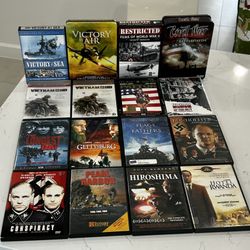 War Documentary & Movie Collection: 16 DVD Bundle - Vietnam HD, Patton, The Longest Day, Gettysburg